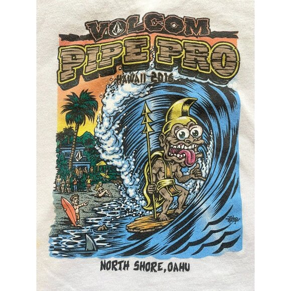 Volcom Shirt Adult Medium‎ Tank Jimbo  Phillips Art Pipe Pro Hawaii North Shore - Picture 2 of 11